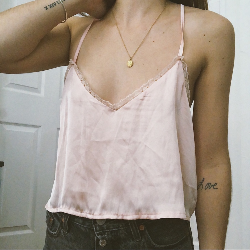 Silk crop tank